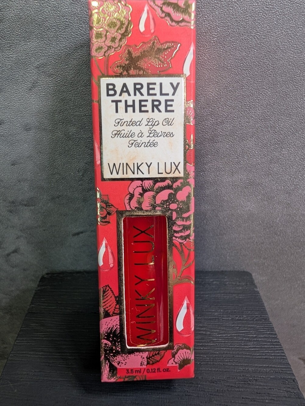 Winky Lux Barely There Tinted Lip Oil Flush Coral 0.12 oz Full Size